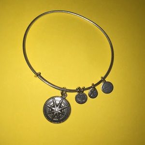 alex and ani sterling silver star of venus bangle
